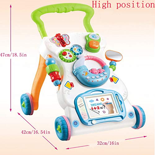 Multi-Function Toddler & Baby Activity Walker | Best Stroller Toy Walker and Stroller for 3 6 9 Months Simulate Infant Newborn Boy Girl Early Development Activity Centers (Multicolored)