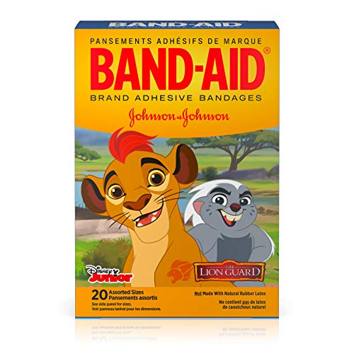 Band-Aid Brand Adhesive Bandages, Disney Junior The Lion Guard Characters, Assorted Sizes, 20 ct