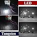 YINTATECH 12x BA15D 1076 LED Light Bulbs White for Car RV Trailer Motorhome Camper Tail Marine Boat 1004 1142 1130 1176 Super Bright, 12V DC, 5050 27SMD