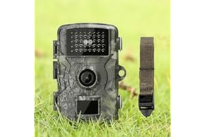 Hunting Camera with Night Vision IP66 Waterproof, 1080P 0.8S Trigger Motion Activated for Outdoor Scouting Wildlife Monitorin