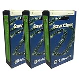 Husqvarna 591132372 Pack of 3 Chainsaw 20" Chain Low Kick H80-72 3/8 .050