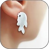 YANCHUN 6 Pairs Cute Animal Bite Earrings for Women 3D Clay Earrings Animal Cartoon Biting Ears Stud Earrings Jewelry Gifts