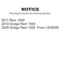 Front Wheel Bearing And Hub Assembly Pair For Dodge