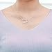 925 Sterling Silver Necklace with Interlocking Two-Circles Pendant Necklace, 16
