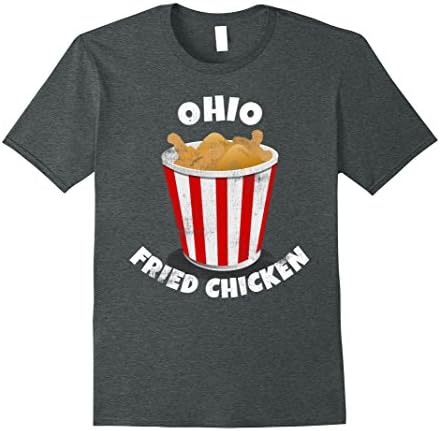 Mens Ohio Fried Chicken Shirt Small Dark Heather