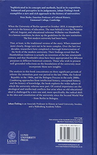 Humboldt and the Modern German University: An Intellectual History (Lund University Press) 1