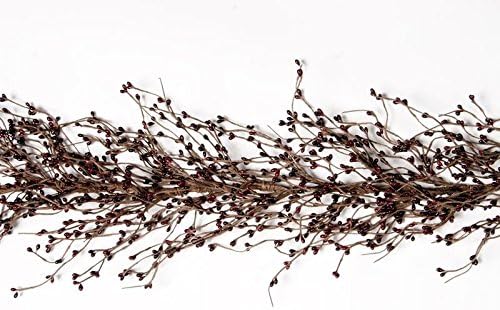 Flexible and Full Burgundy Pip Berry Garland for Decorating, Creating and Embellishing