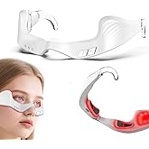 Under-Eye Red Light Therapy Device,Red Light Glasses Microcurrent Eye Massager Mask for Eye Bags Dark Circles Puffiness Wrinkles Fine Lines