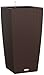 Lechuza Cubico Cottage 40 Self-Watering Garden Planter, Mocha Wicker, 16