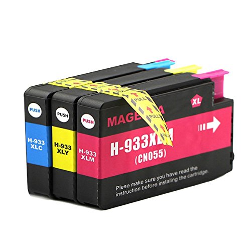 Aibo 933XL Replacement fit HP 933 High Yield Ink Cartridge Color Pack(1 Cyan