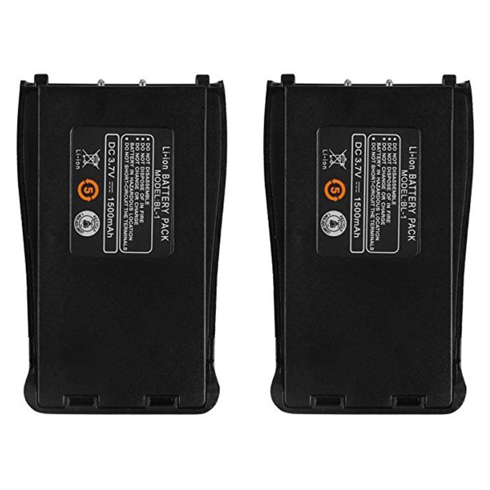 BaoFeng Original Battery for BaoFeng BF-888S BF-777S BF-666S BF-88E 3.7V 1500mAh (2 Pack)