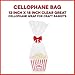 Cellophane Bags Mylar Sheet Great Wrapping Paper for Craft Basket 10 Pack (12