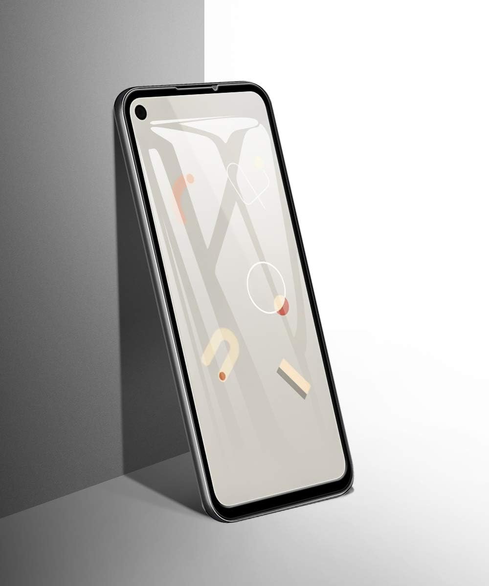 AVIDET for Google Pixel 4a Screen Protector, [Strong adsorption][Anti-Scratch][Case Friendly] HD 9H Hardness 3D Full Coverage Tempered Glass Compatible for Pixel 4a (Black)