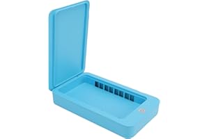 YUEHISY Light Sanitizer, Phone Cleaner Box, Kills on Smartphones, Keys, Makeup Brushes & More, 253.7nm Wavelength (Blue)