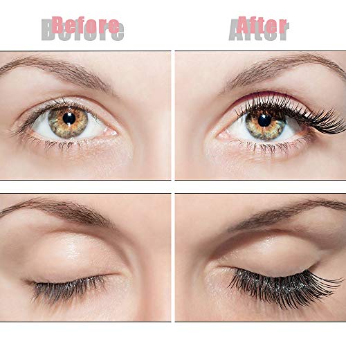AmyHomie Magnetic Eyeliner Kit,Magnetic Eyeliner and Magnetic Eyelash Kit,Magic Eyeliner Reusable False Lashes with Tweezers (pink) - Thumbnail 4