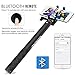 Selfie Stick with Tripod Stand, MoKo 4ft Extendable Self-portrait Monopod, Phone Holder Width Up to 88mm for iPhone X/8 Plus/7 Plus, iPhone 8/7, Samsung Note 8/S8 Plus, Camera, GoPro Hero 6/5 - BLACK