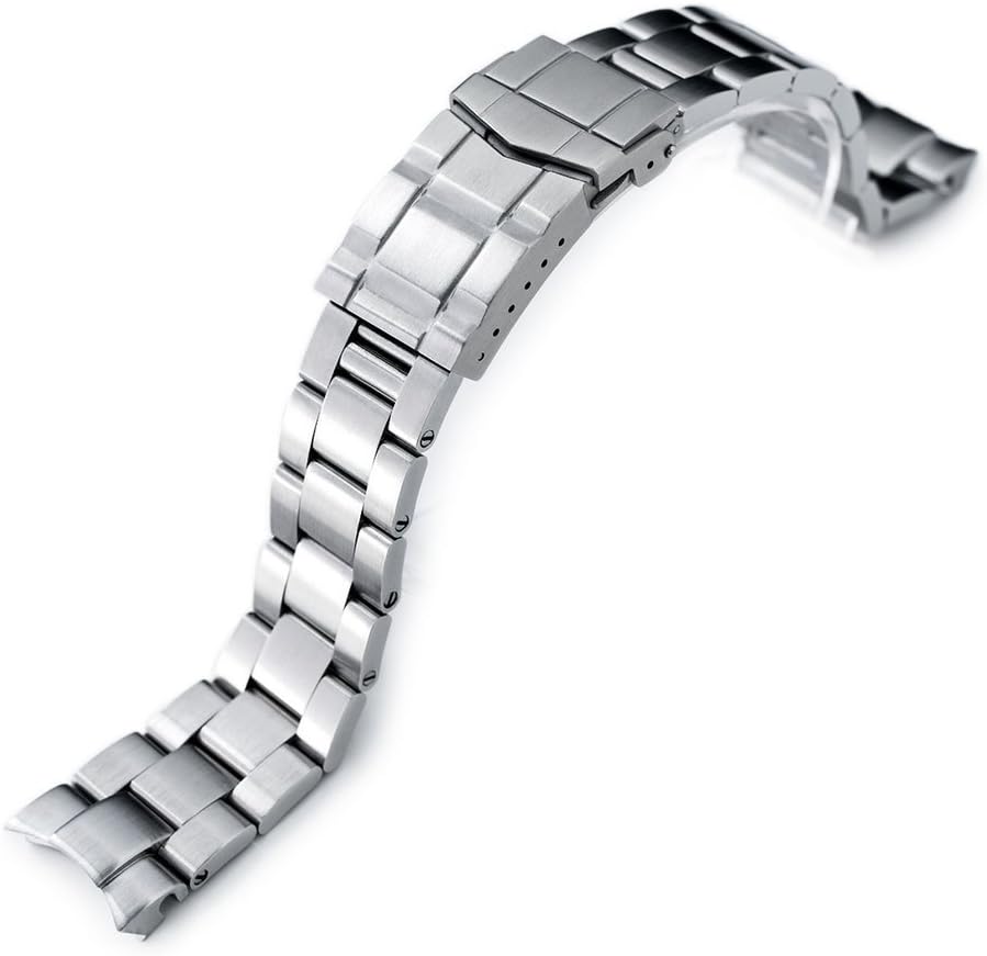 20mm Super-O Boyer Watch Band for Seiko Alpinist SARB017, Brushed, SUB Clasp