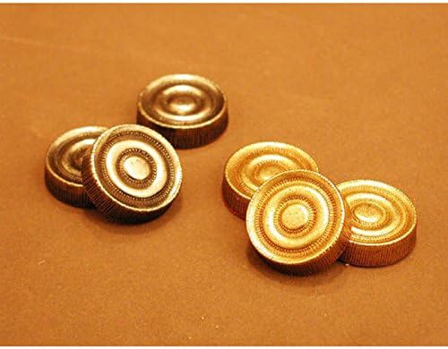 Worldwise Imports Metal Florentine 1.25'' Checker Pieces (24)