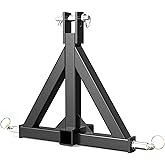 YITAMOTOR 3 Point Trailer Hitch with 2" Receiver for Category 1, 3 Pt Tractor Quick Hitch Drawbar Adapter for Kubota, John Deere, BX, LM25H, WLM Tractor, NorTrac, Yanmar, Kioti, Cat