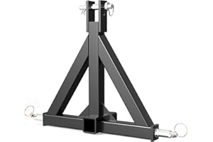 YITAMOTOR 3 Point Trailer Hitch with 2" Receiver for Category 1, 3 Pt Tractor Quick Hitch Drawbar Adapter for Kubota, John Deere, BX, LM25H, WLM Tractor, NorTrac, Yanmar, Kioti, Cat