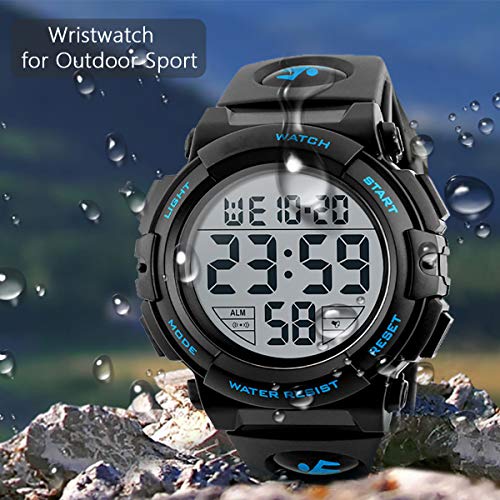 watch with large digital display