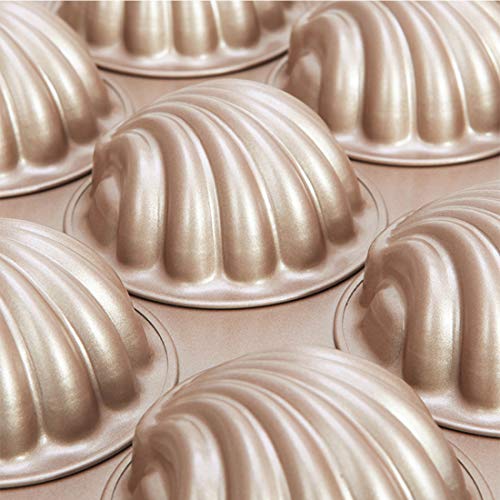 UniM 12 Cavity Financier Madeleine Seashell Shaped Baking Pan Nonstick Cake Mold Kitchen Biscuit Bakeware - Thumbnail 6
