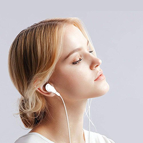 AXELECT Bluetooth Headphones with Mic, Stereo Earphones Compatible for iPhone X XR XS 8/8Plus 7/7Plus, Noise Cancelling Headse, White