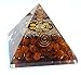 Orgone Pyramid Energy Generator Panchmukhi Rudraksha Beads Crystal Pyramid for E-Energy Protection – Healing Crystal Orgonite Pyramids for Detoxification Meditation Healing Chakra