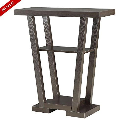 Hallway Console Table Narrow Espresso Accent Foyer Home Decorative Elegant Living Room Entryway Unique Contemporary Entrance Storage Shelf Modern Classic Sofa Console Minimal and eBook by NAKSHOP