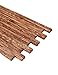 Unichart Chinese Chopsticks Reusable Ebony Organic Natural Wood Chopsticks 10 pairs Set without Paint Dishwasher Safe, Khaki