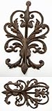 SkuBros Large Elegant Cast Iron Wall Double Hook