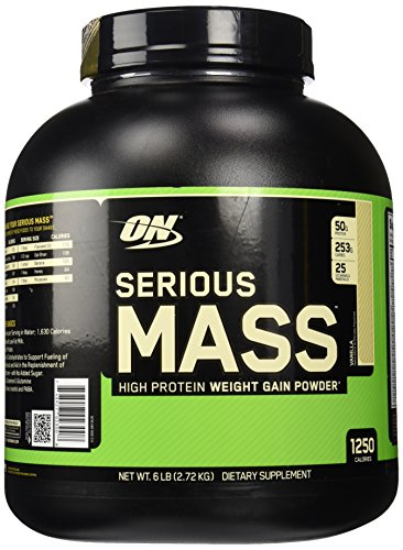 Optimum Nutrition Serious Mass Vanilla Weight Gain Protein Powder | 6 lbs