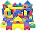 EWONDERWORLD 70 Piece Non Toxic Foam Building Wonder Blocks - STEM Toy for Toddlers and Kids, Early Development Educational Soft Foam Blocks, Childrens Stacking Playtime Blocks