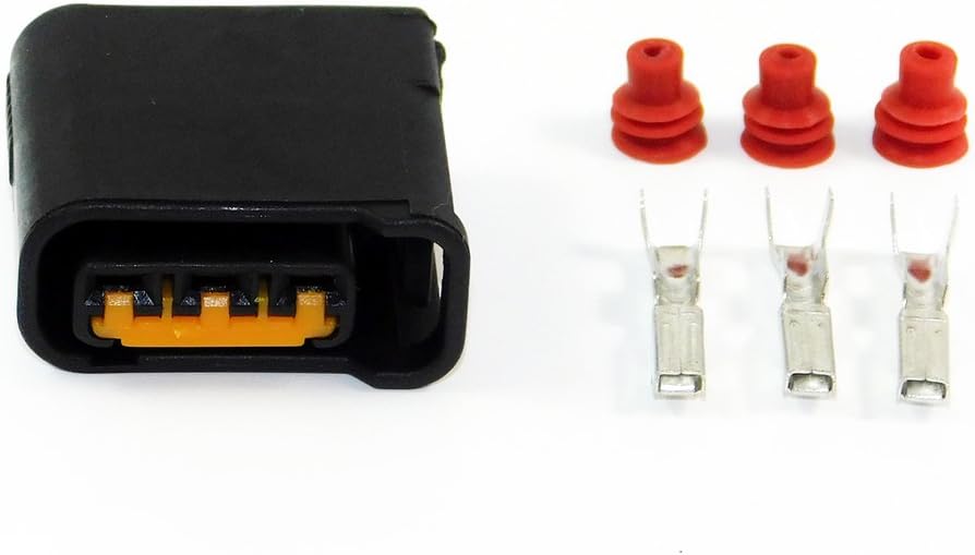 1x Connector for Subaru Ignition Coil (EJ20, EJ25, EZ30) - Copper, PVC - Terminal - Connector