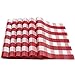DOLOPL Valentine's Day Placemats Red and White Buffalo Check Table Mats Set of 6 Easy to Clean Wipeable Washable Farmhouse Placemats for Kitchen Dining Table Decorations