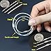 bayite Pack (100) Stainless Steel Wire Keychains Cable, Key Rings, Heavy Duty Luggage Tags Loops Tag Keepers 2mm Twist Barrel (Cable Length: 10 inches)