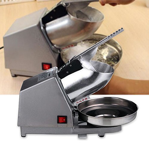 OUBAYLEW Elektrischer Eiswürfelmaschine Eis-Crusher Eiscrasher Eiswürfelbereiter IceCrusher 220V – Bild 5