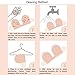 HUBORLOVES Self Adhesive Deep U Plunge Bra Push Up Backless Sticky Adhesive Invisible Bras, D, Beige