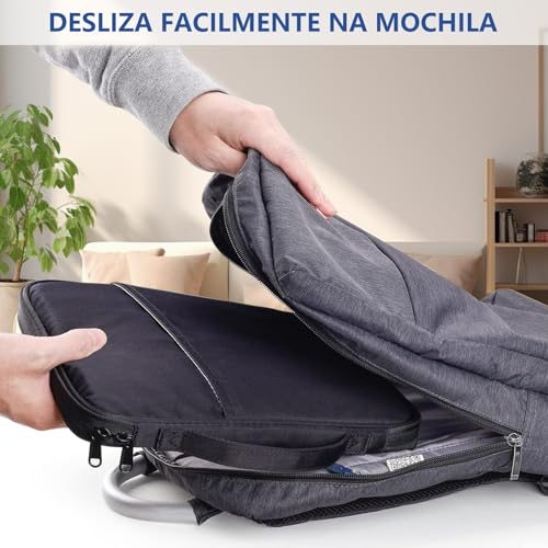 Bolsa Case para Tablet e Laptop de 9 a 11 polegadas,com Alça e Compartimento Frontal, bolsa protetora com bolso e Forro Macio (Preto)