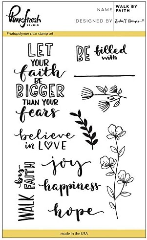 Pinkfresh Studio Clear Stamp Set - Walk By Faith