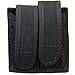 Uncle Mike's Universal Double Mag Case Universal Pistol Mag Case Kodra Black Double Hook & Loop, Card 88291