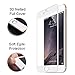 iPhone 6 Plus Screen Protector, i-Kawachi(TM) 3D Full Cover Textured Surface Soft Curve Egde Ballistic Glass Screen Protector [3D Touch Compatible] for iPhone 6 6S Plus (5.5