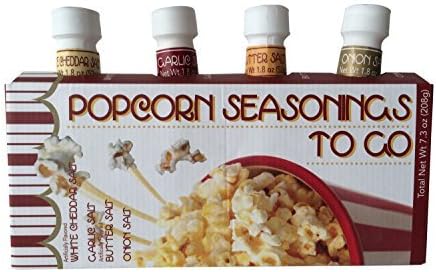 Popcorn Seasonings to Go - Four Flavored Gourmet Popcorn Salts