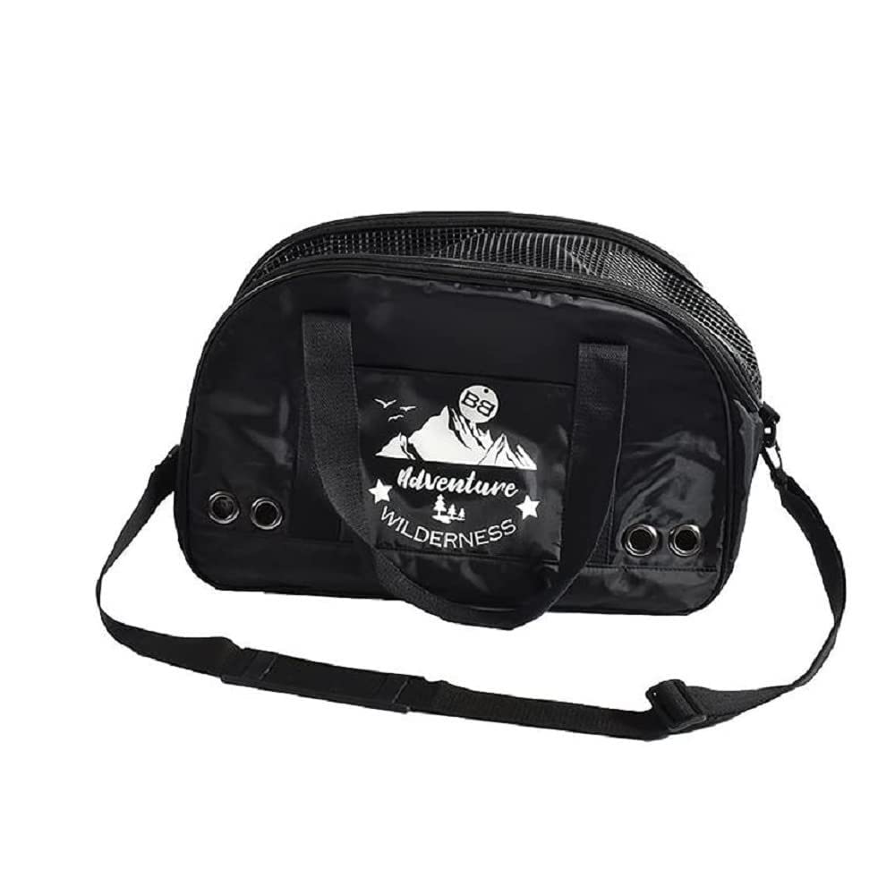 Bobby Aventure - Cat and Small Dog Carrier 50x32x30 CM - Dog Carrier Bag, Cats with Transport Shoulder Strap, Backpack for Pets, Black, 45x18x30 CM - (max. 6 KG)