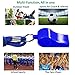 Golvery Coaches Referee Whistle with Lanyard, Blue Plastic Whistles for School Sports, Soccer, Football, Basketball and Lifeguard, Survival Emergency Dog Training (Blue-2pcs)