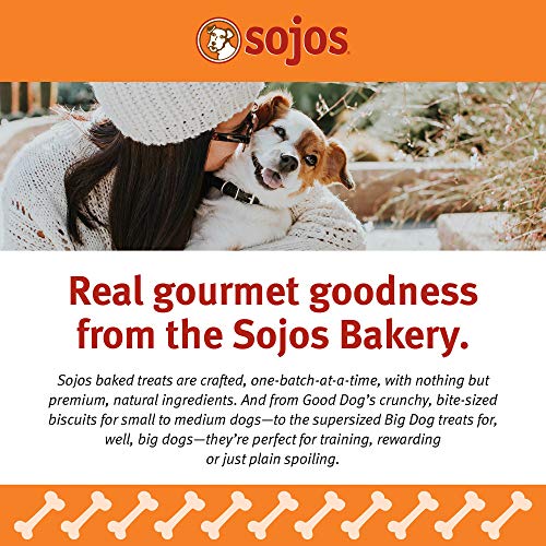 Sojos Good Dog Crunchy Natural Dog Treats, Chicken Pot Pie, 8-Ounce Box