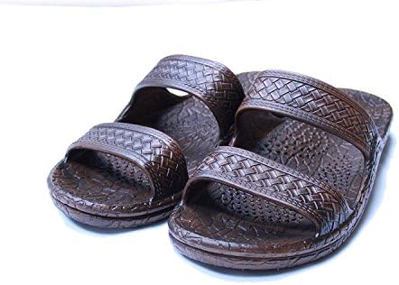 Kali Footwear Women's Jesus Hawaii Open Toe Double Strap Hawaiian Sandals Simple(Brown, 8 B(M) US)
