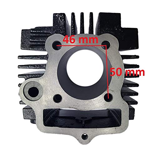 KDSG 52mm Complete Cylinder Kit Piston Rings Set for 110cc 4 Stroke Engine ATV UTV Moped Quad Dirt Bike Go Kart Scooter Honda Taotao Kazuma Redcat - Thumbnail 3