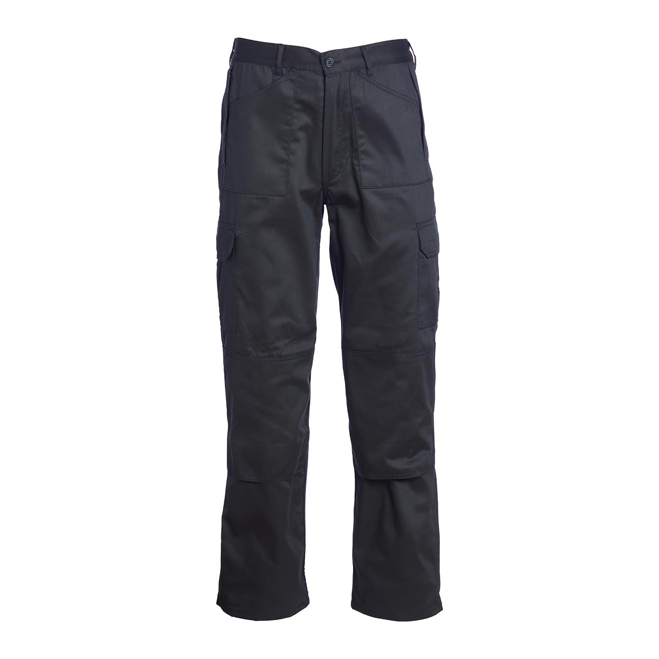 Blackrock Men's Work Active Cargo Trousers, Work Utility & Safety Trousers, Black Workwear, Knee Pads Pockets, Workman, Clothing, Pants, Working, Builders, Welding, Electrician - 40" Waist 30" Leg