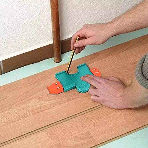 5 inch Self-locked Profile Copy Duplicator Contour Gauge Wood Marking Tool Self-locking Plastic Profile Ruler for Tile Laminate